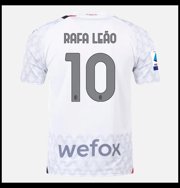 Nogometni Dres AC Milan 2023-24 RAFA LEAO #10 Gostujući Komplet