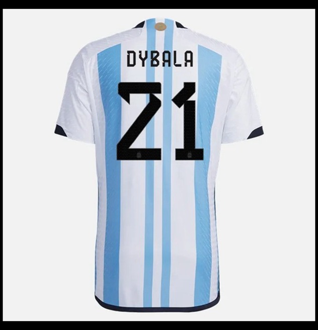 Nogometni Dres Argentina Svjetsko Prvenstvo 2022 DYBALA #21 Domaći Komplet