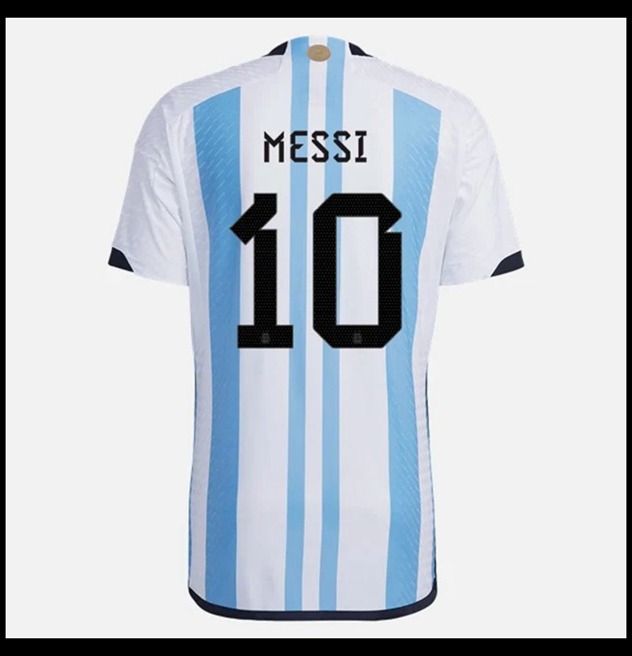 Nogometni Dres Argentina Svjetsko Prvenstvo 2022 MESSI #10 Domaći Komplet
