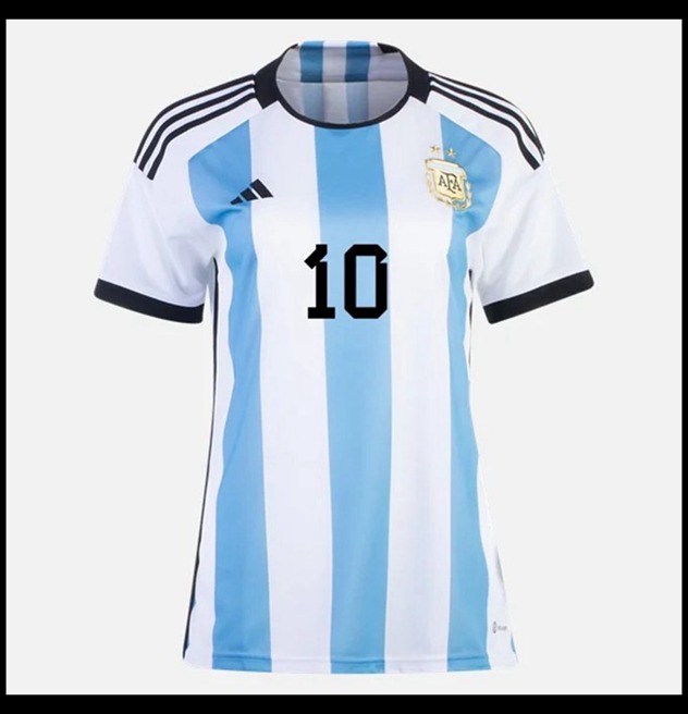 Nogometne Trenirke Argentina MESSI #10 Ženska Domaći,outlet Dresovi Ženska Argentina web shop