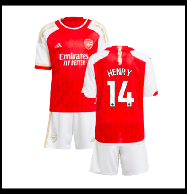 Nogometni Dres Arsenal 2023-24 Dječji HENRY #14 Domaći Komplet