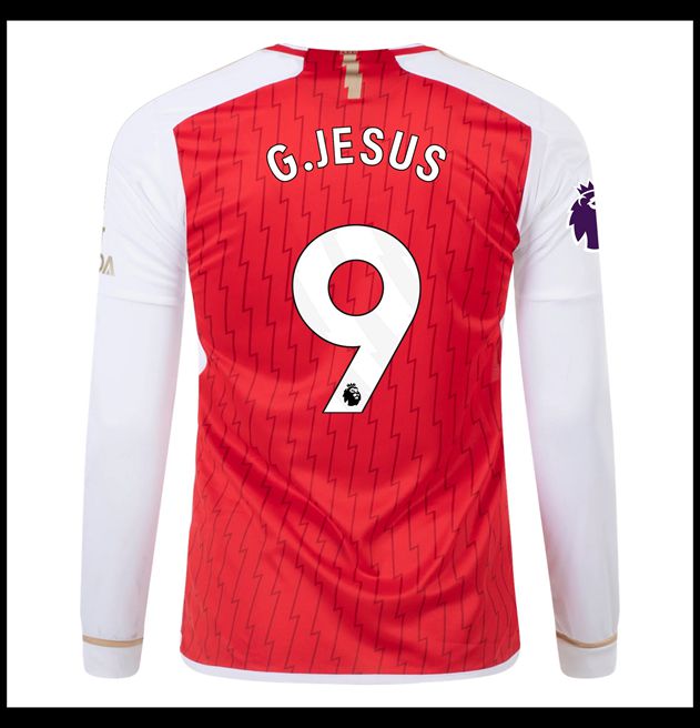 Nogometni Dres Arsenal 2023-24 Dugim Rukavima G JESUS #9 Domaći Komplet