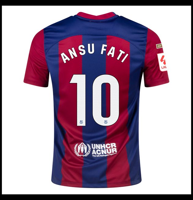 Nogometni Dres FC Barcelona 2023-24 ANSU FATI #10 Domaći Komplet