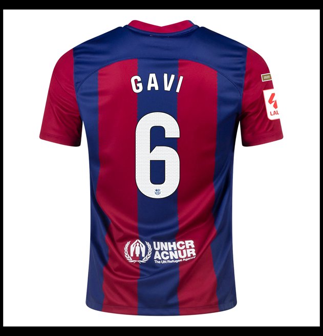 Nogometni Dres FC Barcelona 2023-24 GAVI #6 Domaći Komplet
