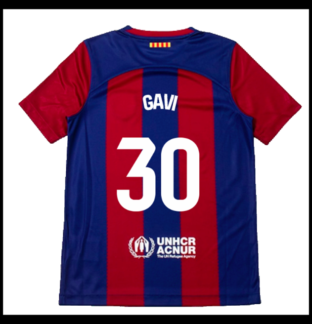 Nogometni Dres FC Barcelona 2023-24 Dječji GAVI #30 Domaći Komplet