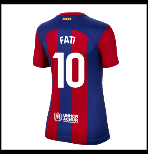 Nogometni Dres FC Barcelona 2023-24 Ženska FATI #10 Domaći Komplet