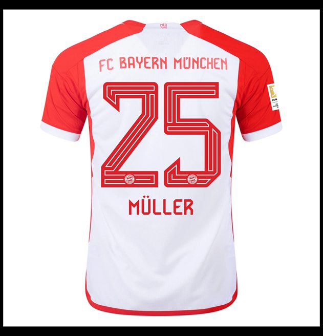 Nogometni Dres FC Bayern München 2023-24 MULLER #25 Domaći Komplet