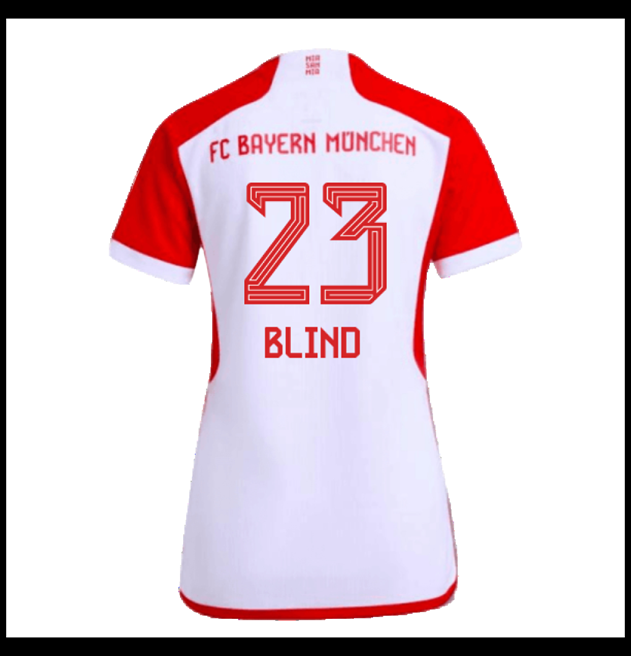 Nogometni Dres FC Bayern München 2023-24 Ženska BLIND #23 Domaći Komplet