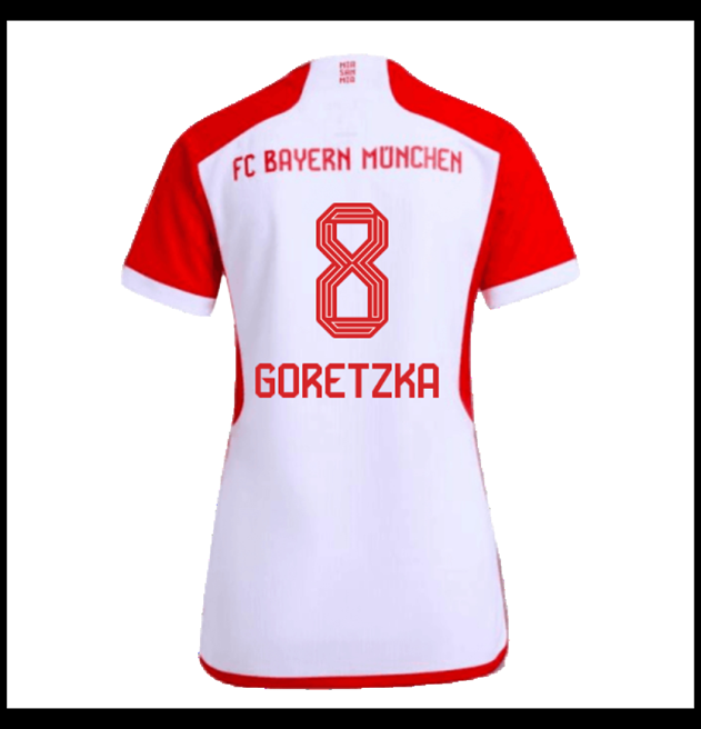 Nogometni Dres FC Bayern München 2023-24 Ženska GORETZKA #8 Domaći Komplet