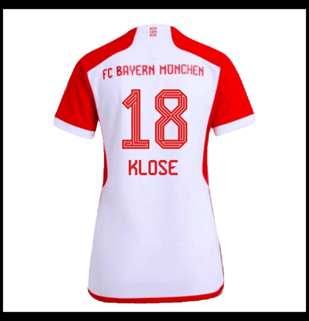 Nogometni Dres FC Bayern München 2023-24 Ženska KLOSE #18 Domaći Komplet