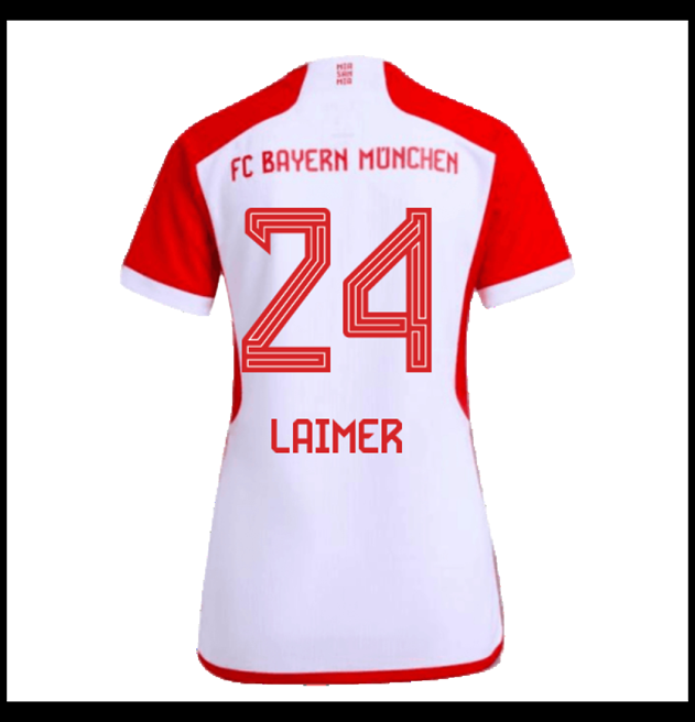 Nogometni Dres FC Bayern München 2023-24 Ženska LAIMER #24 Domaći Komplet