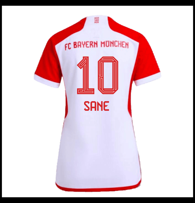 Nogometni Dres FC Bayern München 2023-24 Ženska SANE #10 Domaći Komplet