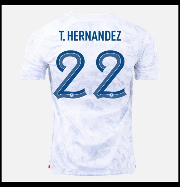 Nogometni Dres Francuska Svjetsko Prvenstvo 2022 T HERNANDEZ #22 Gostujući Komplet