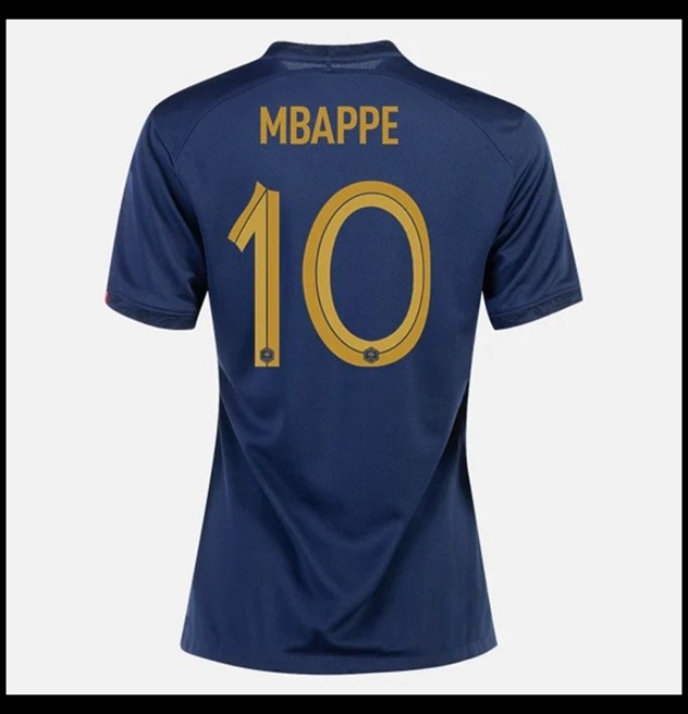 Nogometni Dres Francuska Svjetsko Prvenstvo 2022 Ženska MBAPPE #10 Domaći Komplet