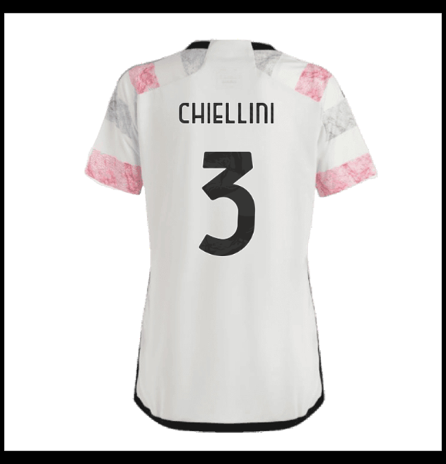 Nogometni Dres Juventus 2023-24 Ženska CHIELLINI #3 Gostujući Komplet