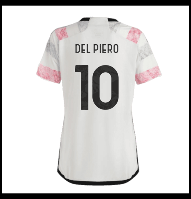 Nogometni Dres Juventus 2023-24 Ženska DEL PIERO #10 Gostujući Komplet