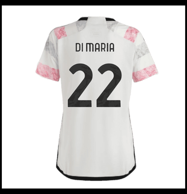 Nogometni Dres Juventus 2023-24 Ženska DI MARIA #22 Gostujući Komplet