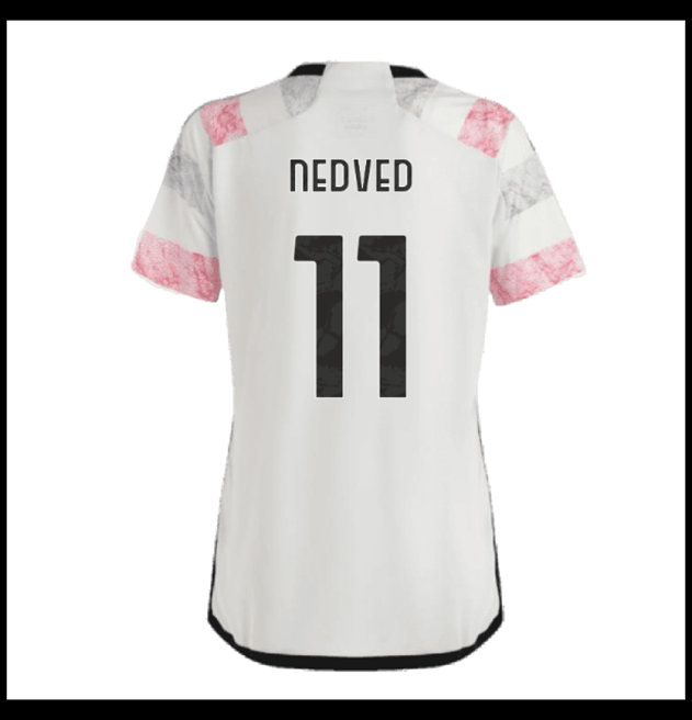 Nogometni Dres Juventus 2023-24 Ženska NEDVED #11 Gostujući Komplet
