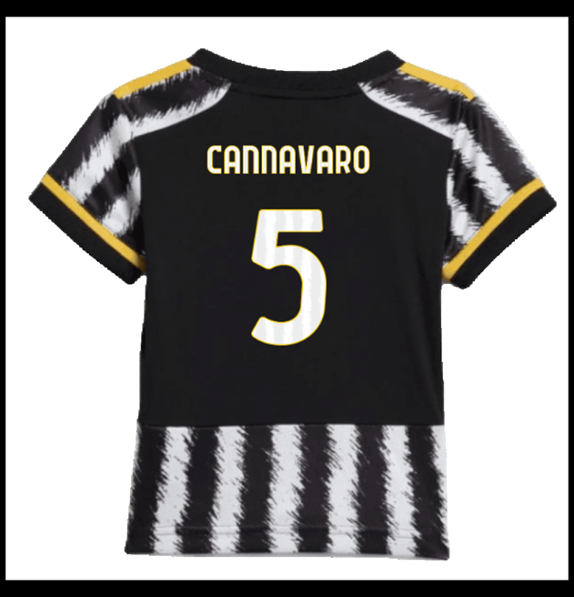Nogometni Dres Juventus 2023-24 Dječji CANNAVARO #5 Domaći Komplet
