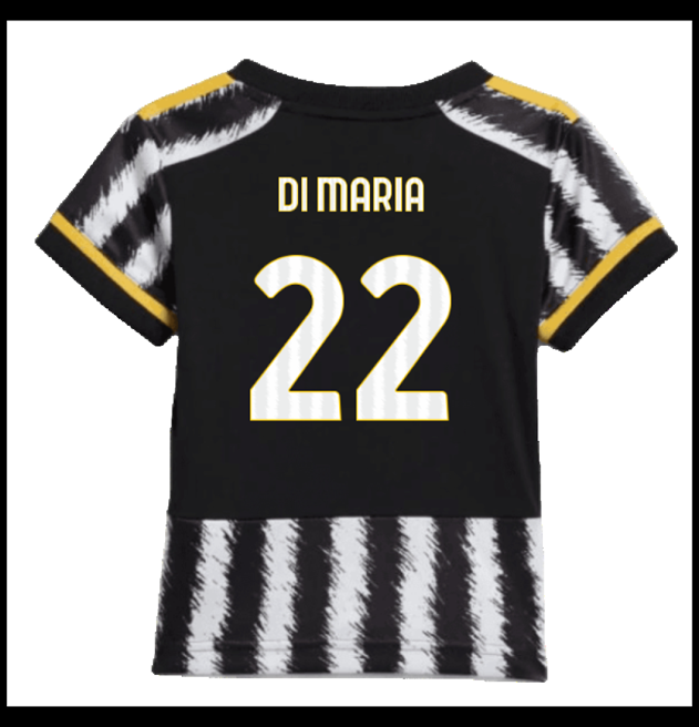 Nogometni Dres Juventus 2023-24 Dječji DI MARIA #22 Domaći Komplet