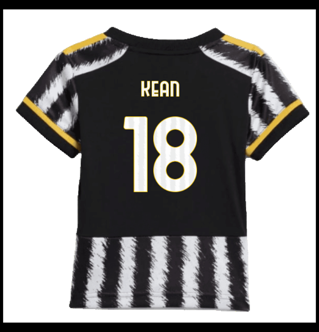 Nogometni Dres Juventus 2023-24 Dječji KEAN #18 Domaći Komplet