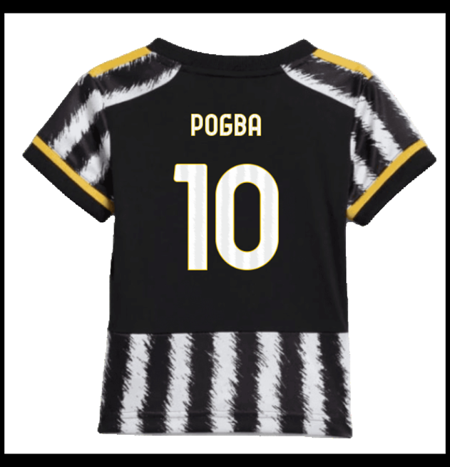 Nogometni Dres Juventus 2023-24 Dječji POGBA #10 Domaći Komplet