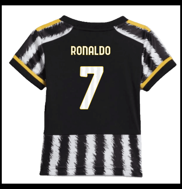 Nogometni Dres Juventus 2023-24 Dječji RONALDO #7 Domaći Komplet
