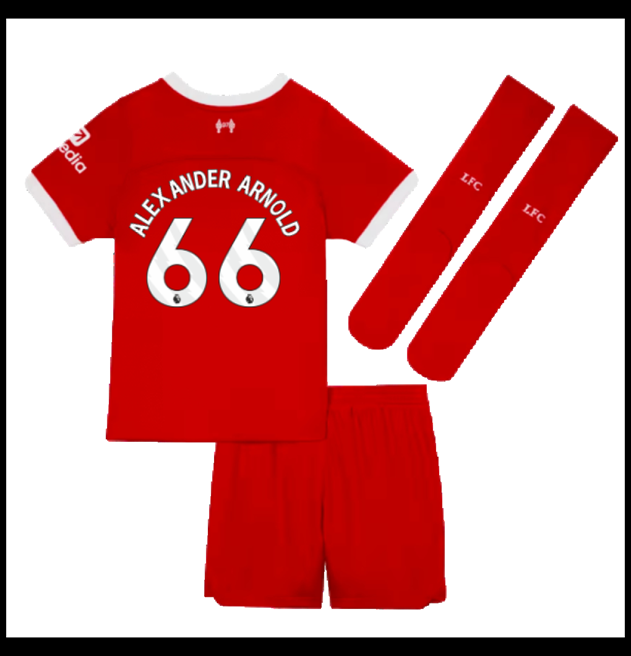 Nogometni Dres Liverpool 2023-24 Dječji ALEXANDER ARNOLD #66 Domaći Komplet