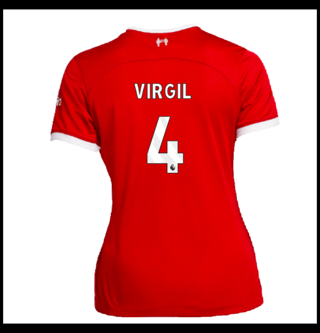 Nogometni Dres Liverpool 2023-24 Ženska VIRGIL #4 Domaći Komplet