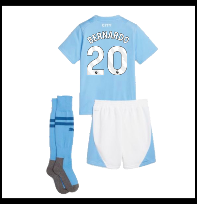 Nogometni Dres Manchester City 2023-24 Dječji BERNARDO #20 Domaći Komplet