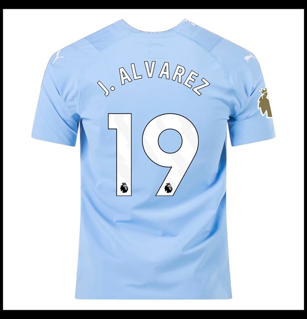 Nogometni Dres Manchester City 2023-24 J ALVAREZ #19 Domaći Komplet
