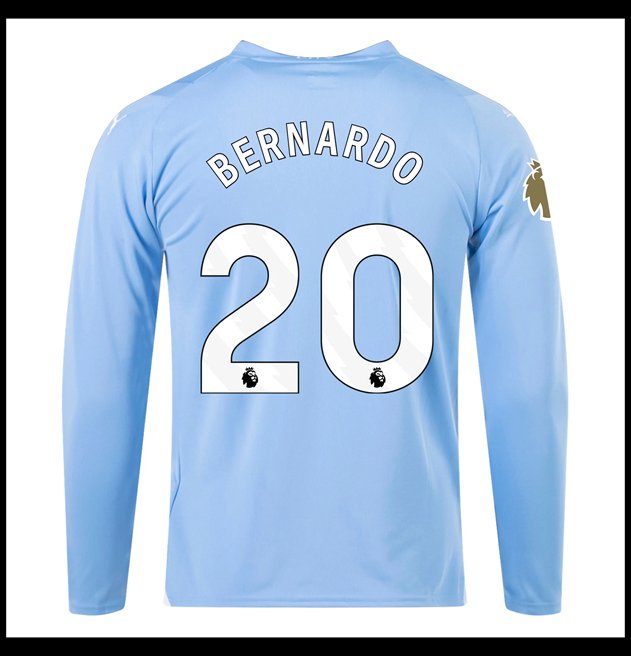 Nogometni Dres Manchester City 2023-24 Dugim Rukavima BERNARDO #20 Domaći Komplet