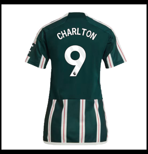 Nogometni Dres Manchester United 2023-24 Ženska CHARLTON #9 Gostujući Komplet