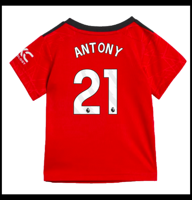Nogometni Dres Manchester United 2023-24 Dječji ANTONY #21 Domaći Komplet