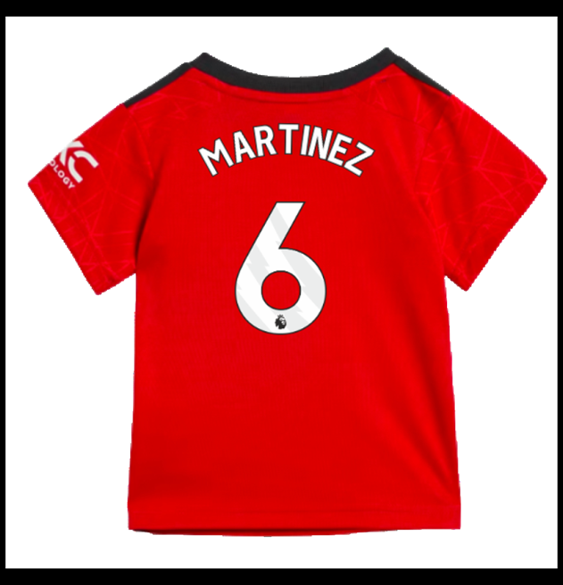 Nogometni Dres Manchester United 2023-24 Dječji MARTINEZ #6 Domaći Komplet