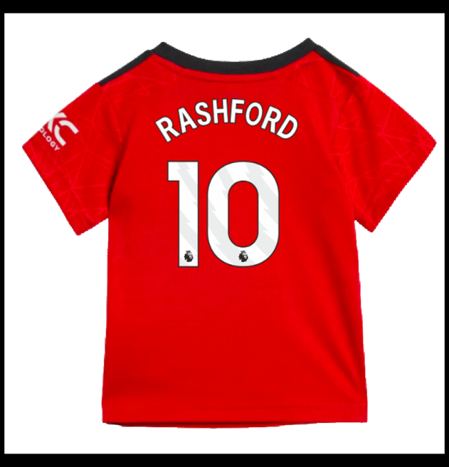 Nogometni Dres Manchester United 2023-24 Dječji RASHFORD #10 Domaći Komplet