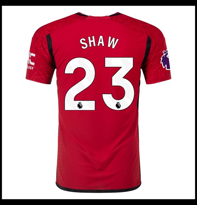 Nogometni Dres Manchester United 2023-24 SHAW #23 Domaći Komplet