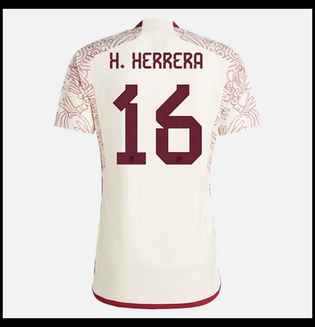 Nogometni Dres Meksiko Svjetsko Prvenstvo 2022 H HERRERA #16 Gostujući Komplet