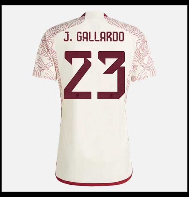 Nogometni Dres Meksiko Svjetsko Prvenstvo 2022 J GALLARDO #23 Gostujući Komplet