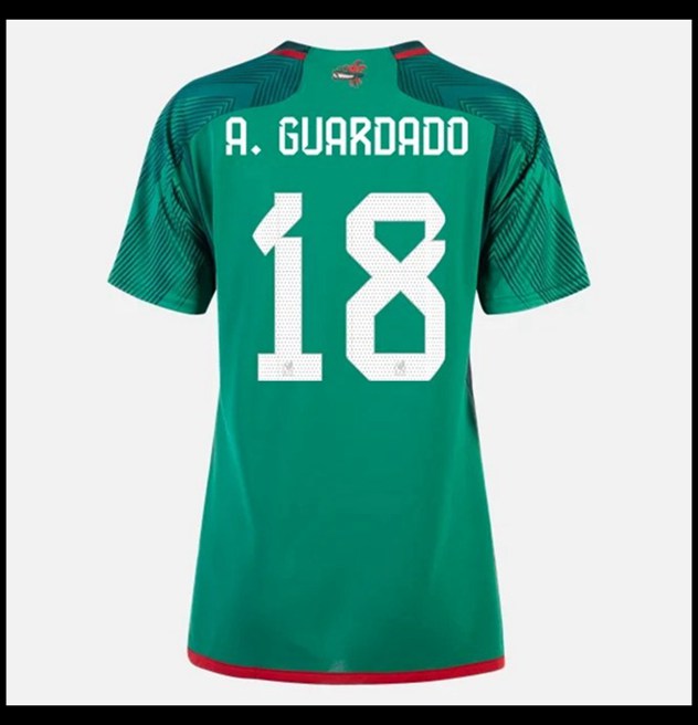 Nogometni Dres Meksiko Svjetsko Prvenstvo 2022 Ženska A GUARDADO #18 Domaći Komplet
