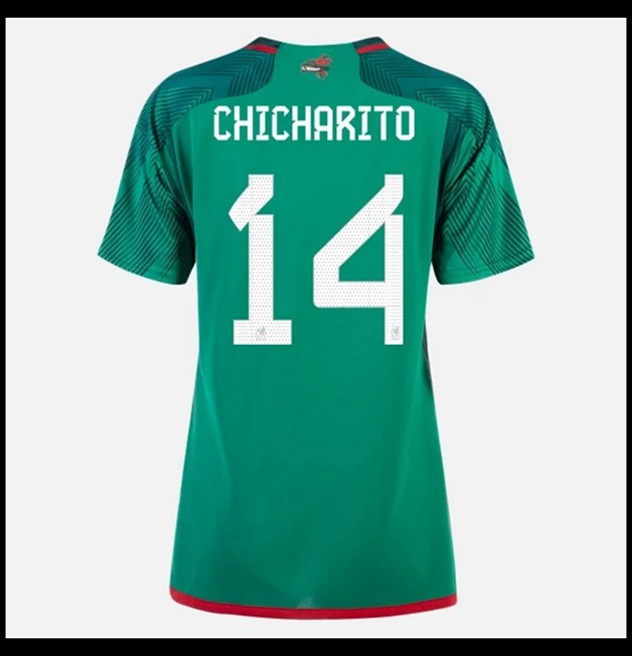 Nogometni Dres Meksiko Svjetsko Prvenstvo 2022 Ženska CHICHARITO #14 Domaći Komplet