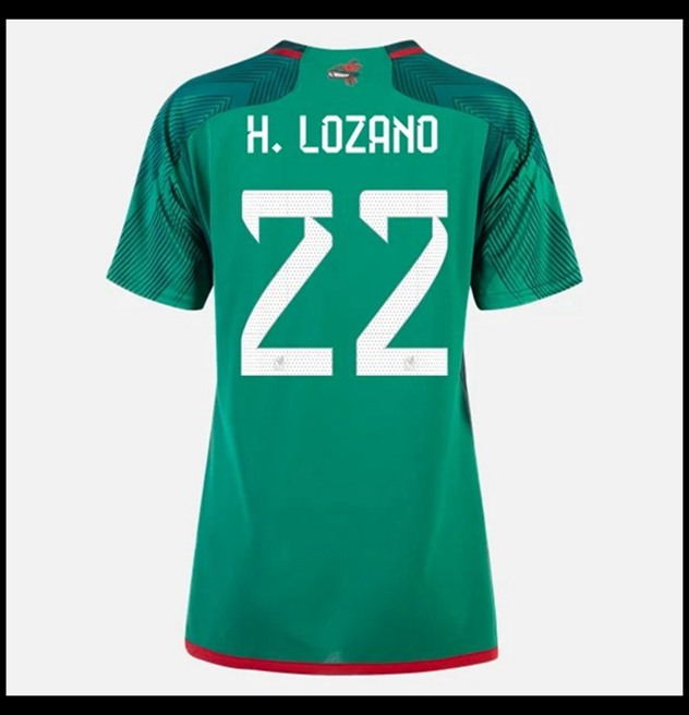 Nogometni Dres Meksiko Svjetsko Prvenstvo 2022 Ženska H LOZANO #22 Domaći Komplet