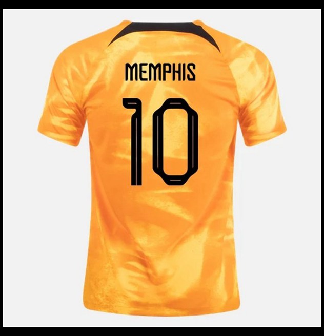 Nogometni Dres Nizozemska Svjetsko Prvenstvo 2022 MEMPHIS #10 Domaći Komplet