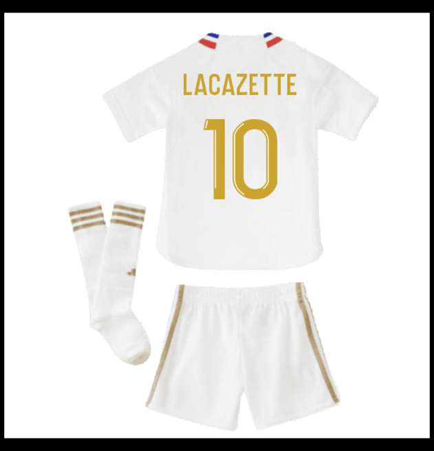 Nogometni Dres Olympique Lyonnais 2023-24 Dječji LACAZETTE #10 Domaći Komplet