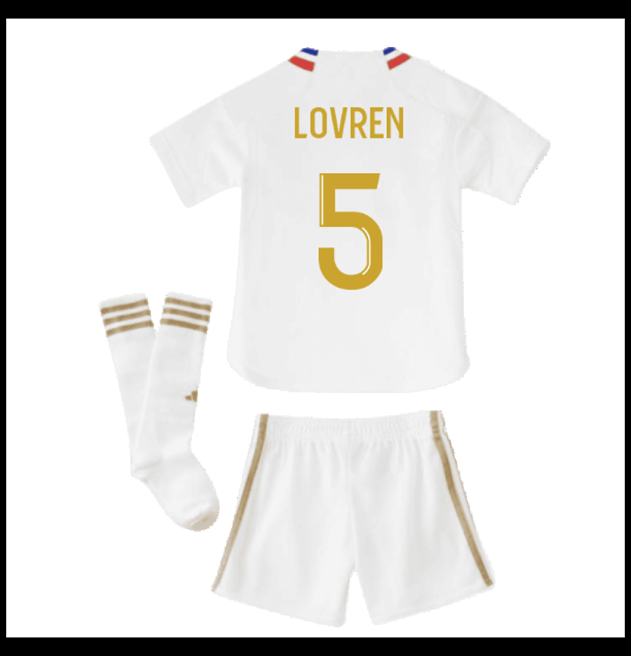 Nogometni Dres Olympique Lyonnais 2023-24 Dječji LOVREN #5 Domaći Komplet
