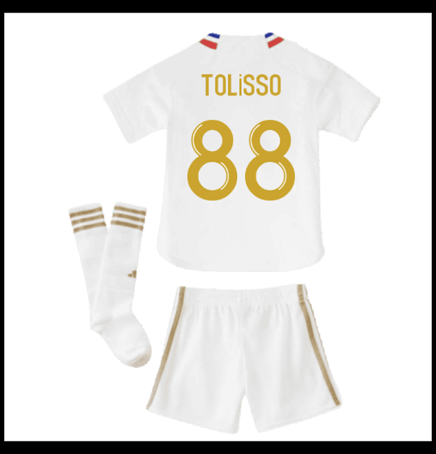 Nogometni Dres Olympique Lyonnais 2023-24 Dječji TOLISSO #88 Domaći Komplet
