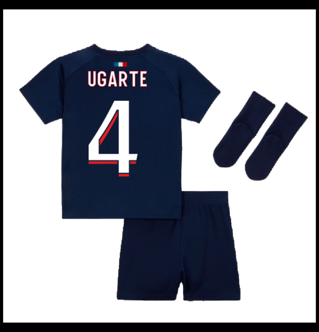 Nogometni Dres Paris Saint Germain PSG 2023-24 Dječji UGARTE #4 Domaći Komplet