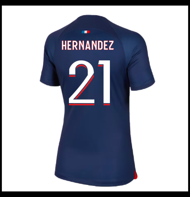 Nogometni Dres Paris Saint Germain PSG 2023-24 Ženska HERNANDEZ #21 Domaći Komplet