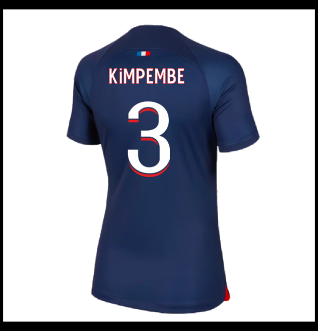 Nogometni Dres Paris Saint Germain PSG 2023-24 Ženska KIMPEMBE #3 Domaći Komplet