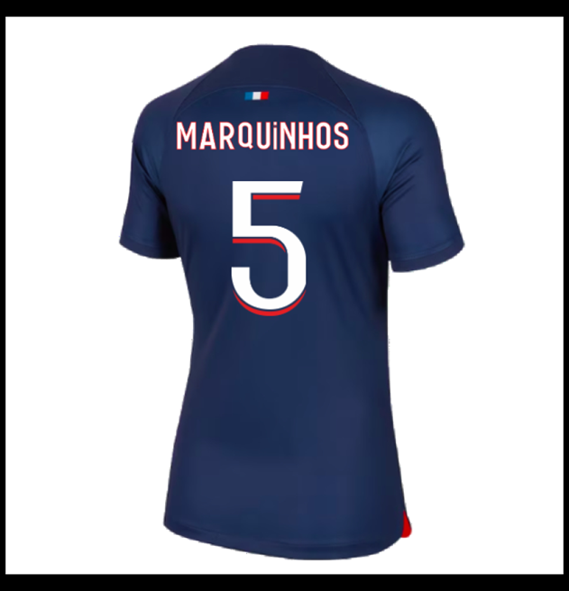 Nogometni Dres Paris Saint Germain PSG 2023-24 Ženska MARQUINHOS #5 Domaći Komplet